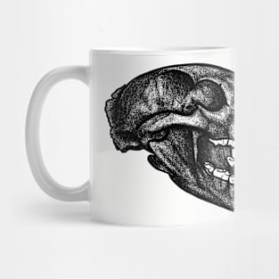 Bear Dotwork Tattoo Style Skull Mug